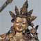 Lacquered gesso figure of the bodhisattva Manjushri