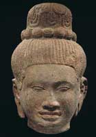 Head of a male deity