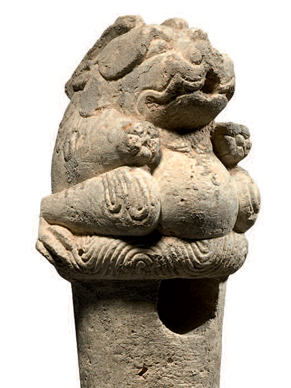 Stone bear sculpture Ben Janssens Oriental Art