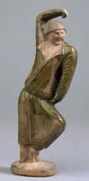 Fig1. Pottery foreign male dancer, Royal Ontario Museum, Toronto