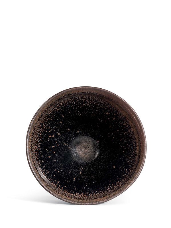 Jian stoneware bowl with a black glaze
