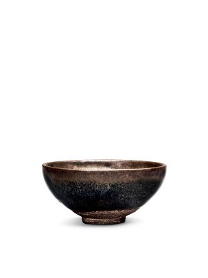 Jian stoneware bowl with ‘hare’s fur’ glaze