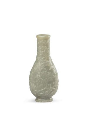 Mughal-style jade vase of baluster form