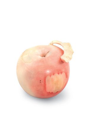 Ivory okimono of an apple