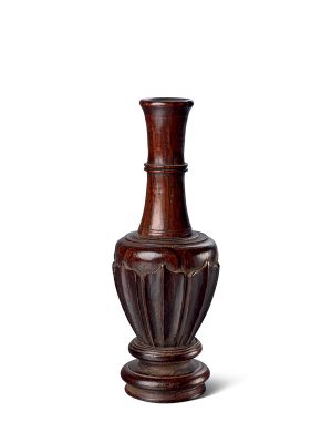 Wood incense vase