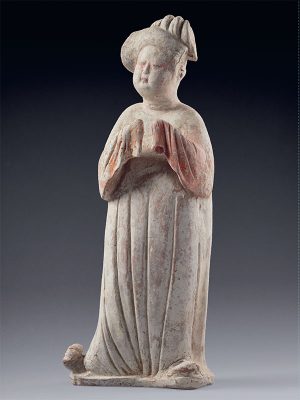 22 Pottery figure of a court lady