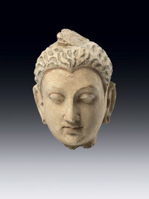 Stucco head of the Buddha