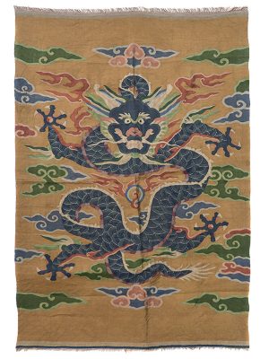 Kesi silk panel with dragon