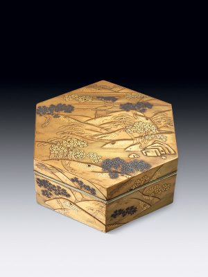 Lacquer box and cover