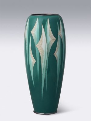 Cloisonné enamel vase by Tanaka Kentaro