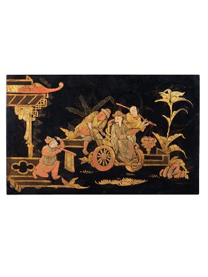 59 Chinoiserie lacquer panel
