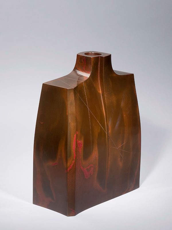 Bronze vase by Hasudo Shugoro