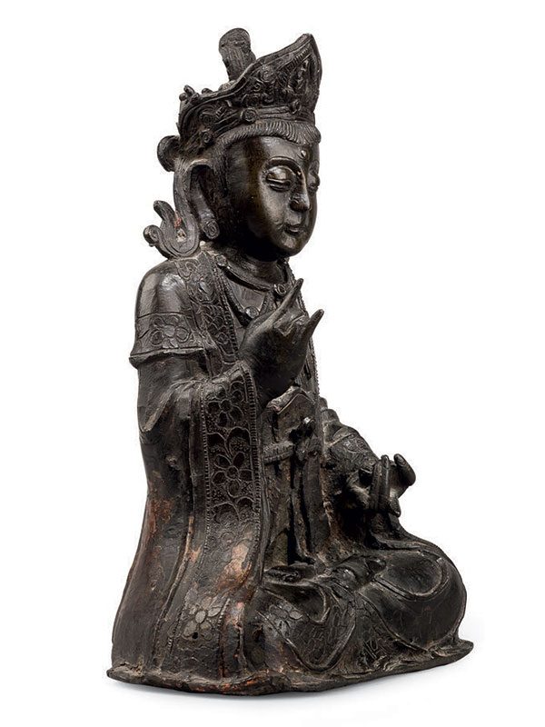 Bronze figure of bodhisattva Guanyin