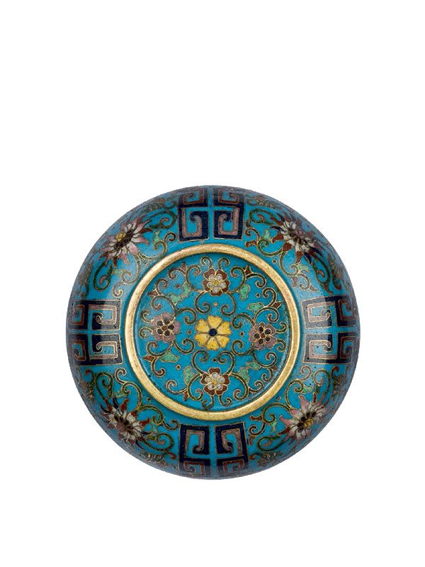 Cloisonné enamel box