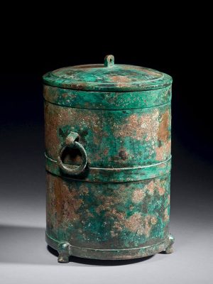 Bronze vessel of cylindrical form  <em>zun</em>
