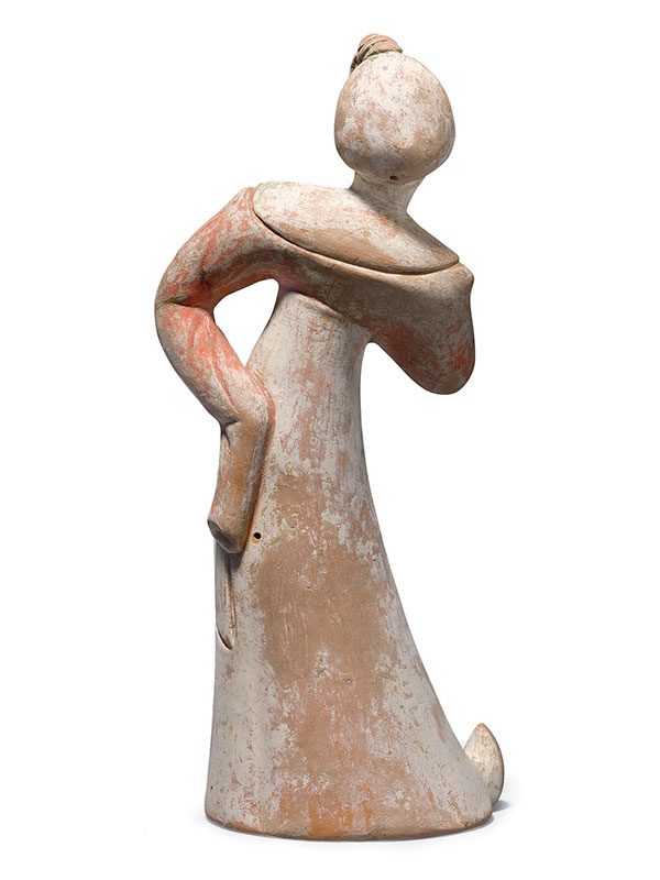 Pottery figure of a dancer