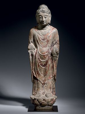 Limestone Sculpture of the Buddha