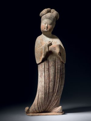 Pottery figure of a court lady