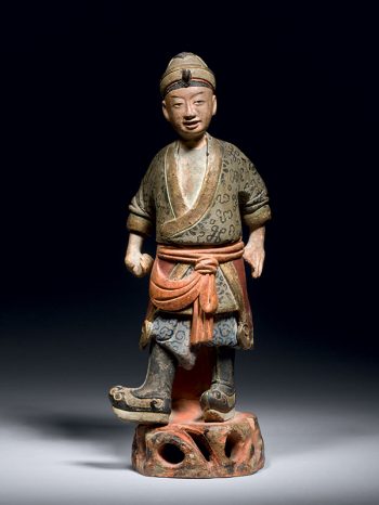 Pottery figure of a soldier
