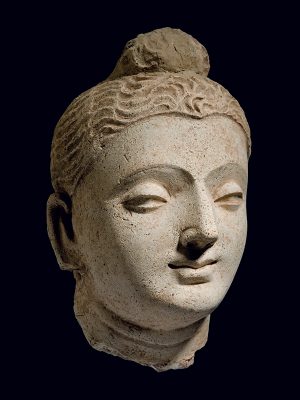 Stucco head of Buddha