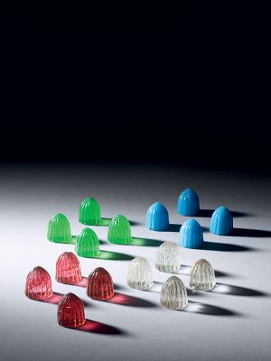 Glass Parchesi game set