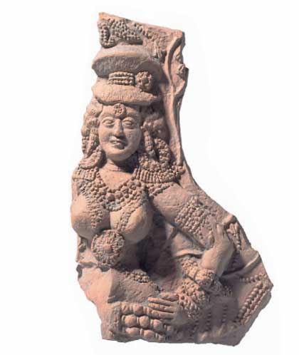 Terracotta fragment of a Yakshi