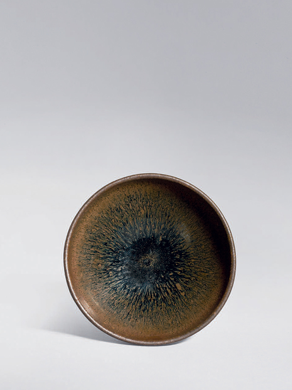 Jian stoneware bowl with ‘hare’s fur’ glaze