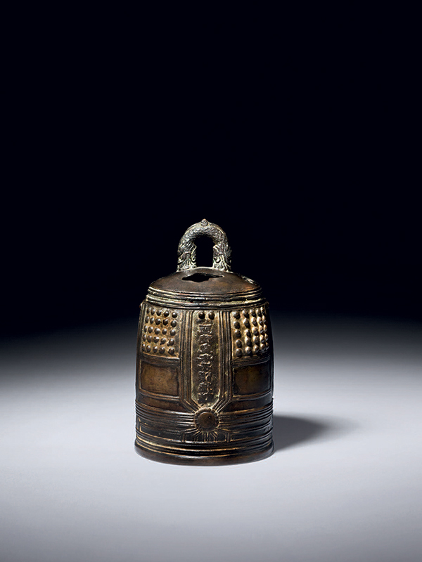 Bronze bell­-shaped incense burner
