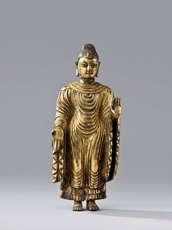 Giltbronze <em>Udhyana</em> Buddha