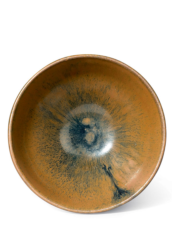 Jian stoneware bowl with ‘hare’s fur’ glaze 