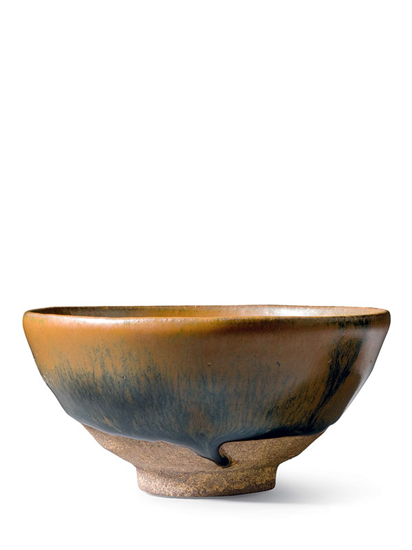 Jian stoneware bowl with ‘hare’s fur’ glaze 