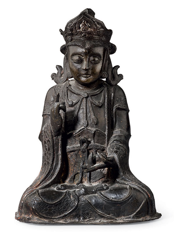Bronze figure of bodhisattva Guanyin