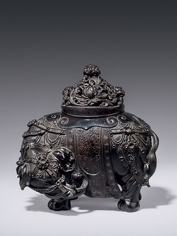 Bronze Incense Burner in the form of an Elephant