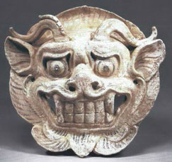 Pottery monster mask