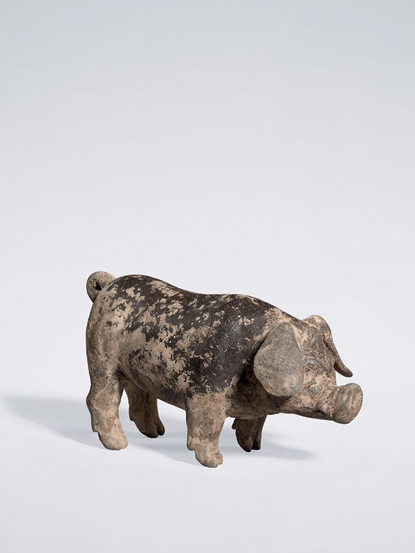 Pottery model of a pig