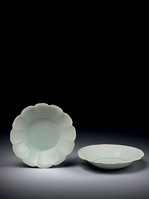 Two Qingbai porcelain saucers