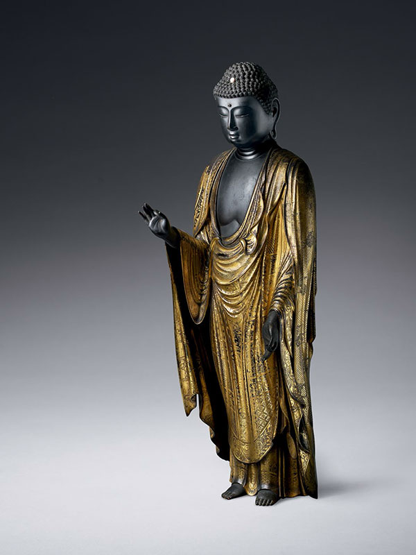 Wood sculpture of the Buddha (Amida Nyorai)