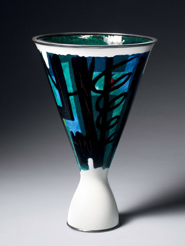 Cloisonné enamel vase, by Ota Hiroaki