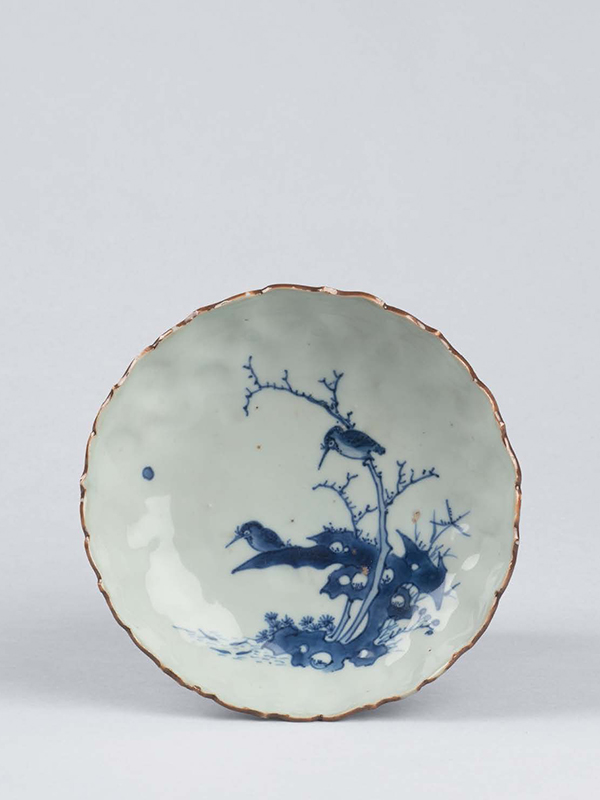 Blue-and-white porcelain dish