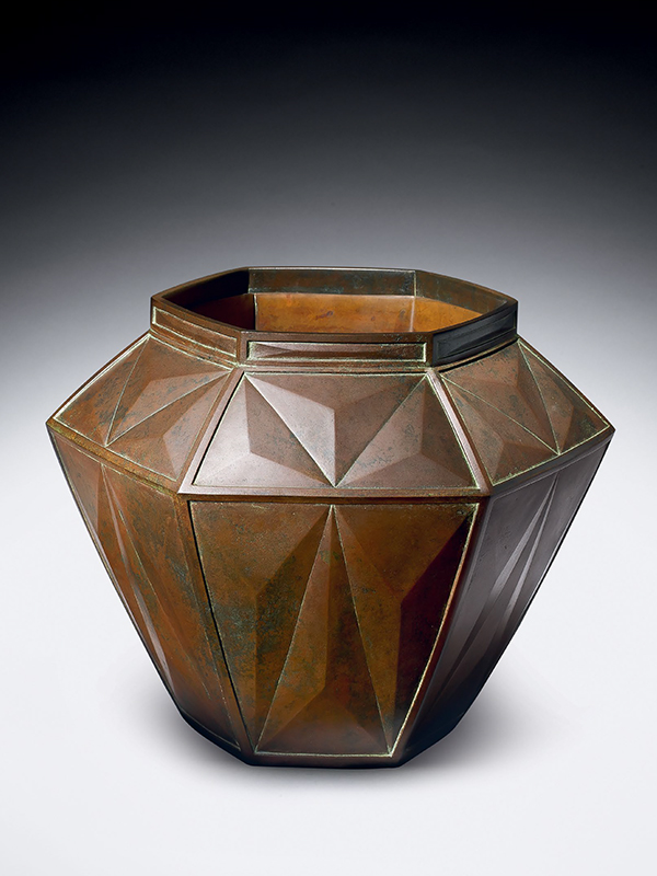 Bronze flower vase
