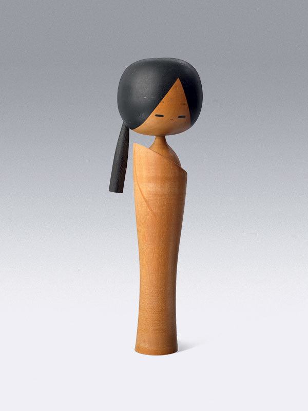 Wooden kokeshi doll by Takeda Masashi