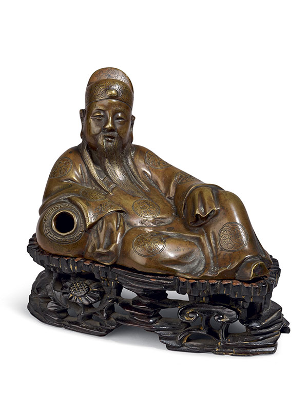 Bronze figure of Li Bai