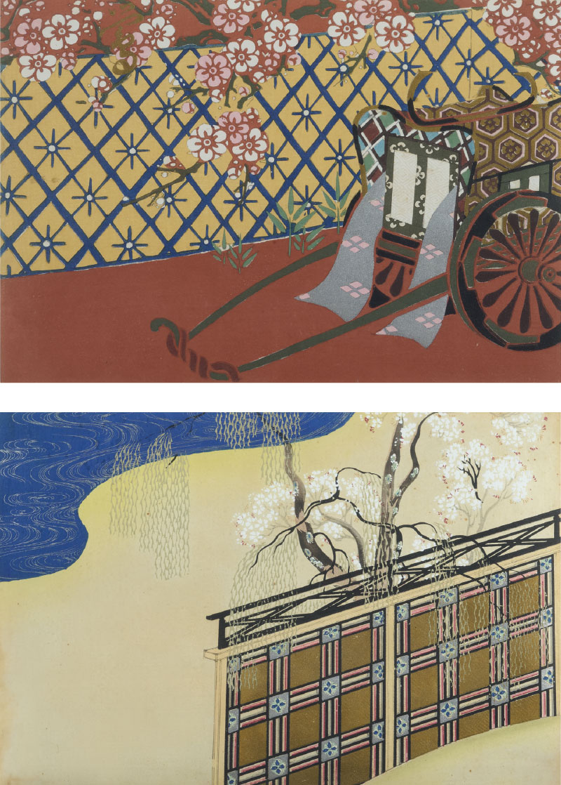 Two woodblock prints by Kamisaka Sekka (1866 – 1942)