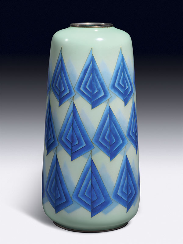 Cloisonné enamel vase by Gonda Hiroo